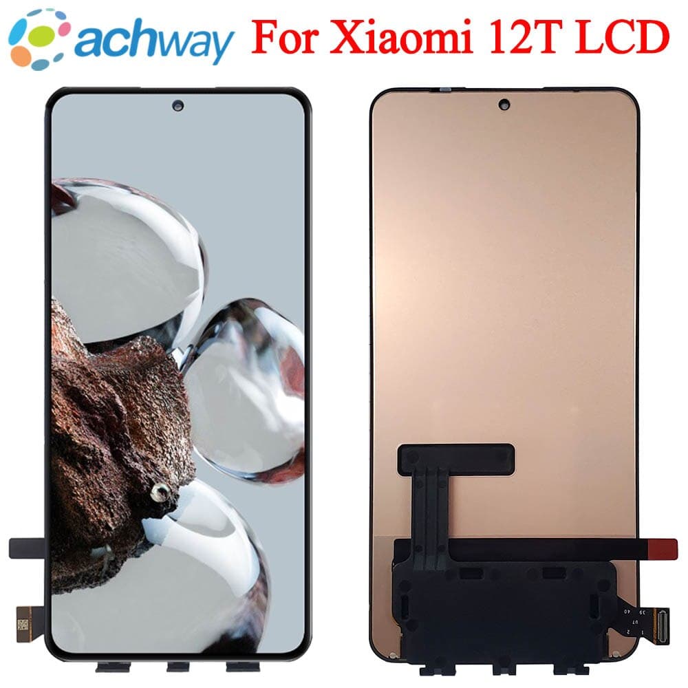 Дисплей для Xiaomi 12T / 12T Pro (22071212AG / MZB0CE5RU)  + тачскрин (черный) Оригинал, артикул 02076 — запчасть GSM28.RU