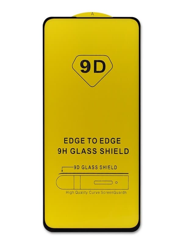 Защитное стекло 5D с полной проклейкой на Xiaomi Mi 10 Черное, артикул 01639 — запчасть GSM28.RU